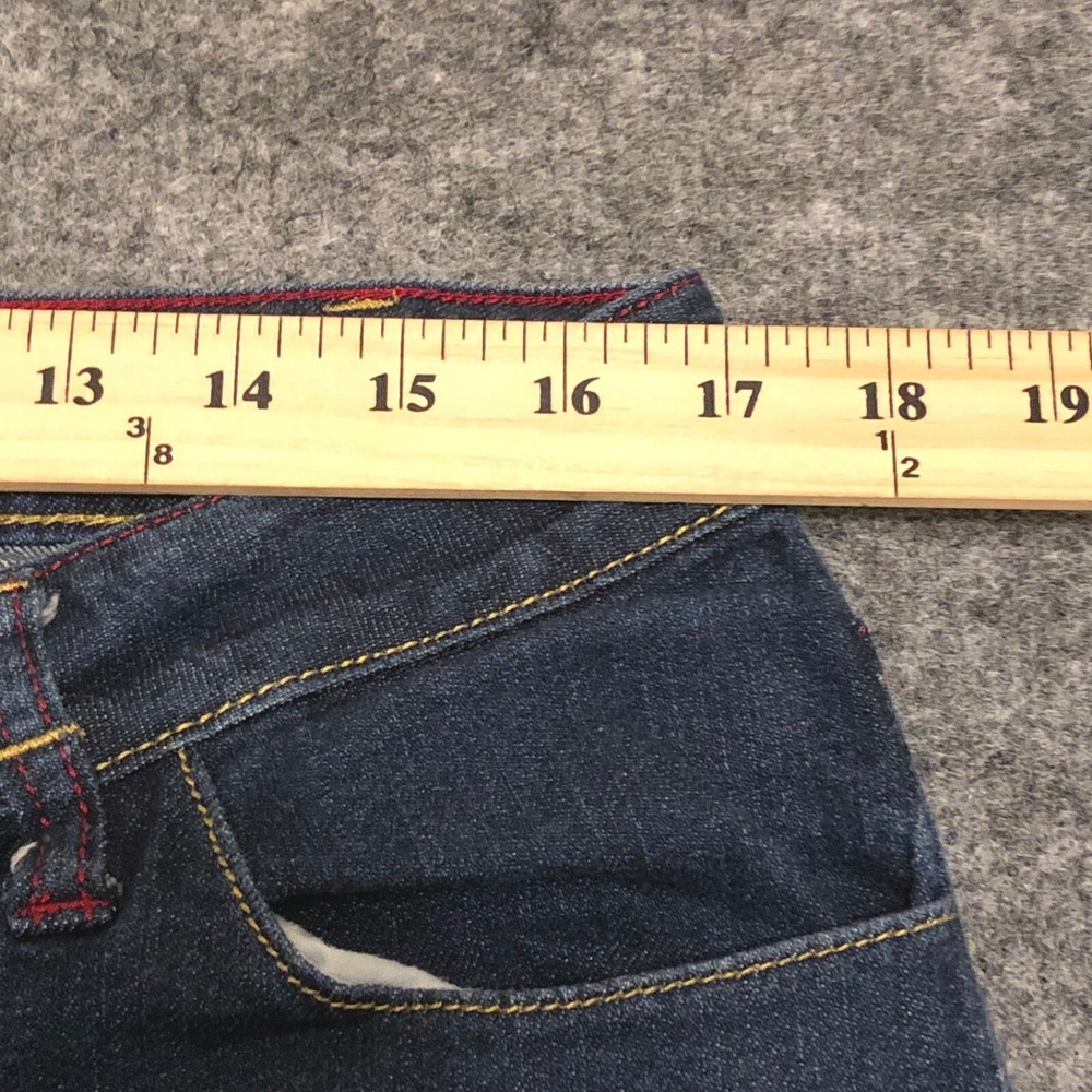Rocawear Dark Wash Denim Jeans Women's Size 16 Bootcut Stretch Casual Pants - Picture 3 of 8